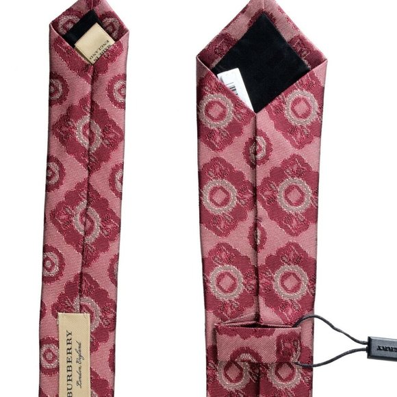 Burberry 100% Silk Multi-Color Patterned Men's Tie - Picture 3 of 5